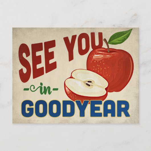 Goodyear Arizona Apple - Vintage Travel Briefkaart (Voorkant)
