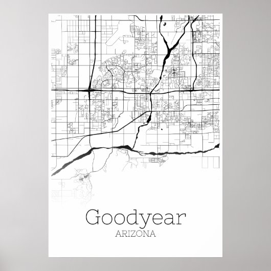 Goodyear Map - Arizona - City Map Poster (Voorkant)