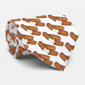 Gooey Fried Mozzarella Cheese Sticks Junk Food Stropdas (Opgerold)