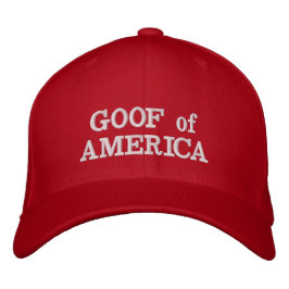 "Goof of America" geborduurd pet