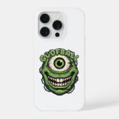 Goofball Monster Eye – Funny Creepy One-Eyed Carto iPhone Hoesje (Achterkant)