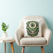 Goofball Monster Eye – Funny Creepy One-Eyed Carto Kussen (Stoel)