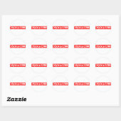 Goofball Stamp Ronde Sticker (Vel)