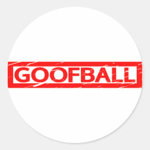 Goofball Stamp Ronde Sticker