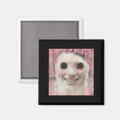 Goofy Ahh Cat Meme Dank Vervloekte Weirdcore Cring Magneet (Voorkant / Achterkant)