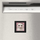 Goofy Ahh Cat Meme Dank Vervloekte Weirdcore Cring Magneet (Insitu (Vaatwasser))