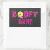 Goofy Ahh, goofy ahh sla, Rechthoekige Sticker (Tas)