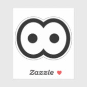 Goofy Cartoon Eyeball Vinyl Sticker (Vel)