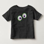 Goofy Cartoon Ghost Eyeballs Eyes Halloween Kinder Shirts (Voorkant)