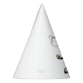 Goofy Cat Baseball Pitcher maakt gelukkige verjaar Feesthoedjes (Links)