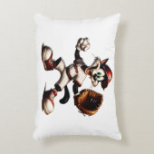 Goofy Cat honkbalwerper eindigt Accent Kussen (Voorkant(Verticaal))