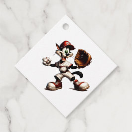 Goofy Cat honkbalwerper eindigt Bedankjes Labels