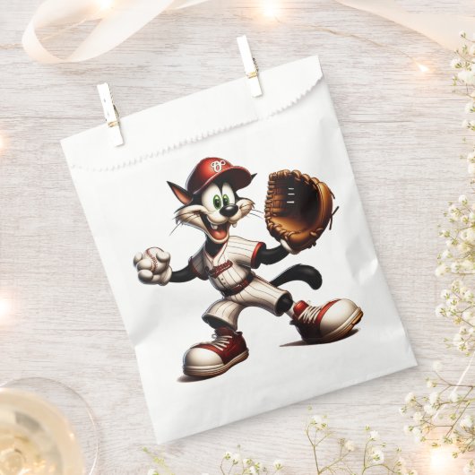 Goofy Cat honkbalwerper eindigt Bedankzakje (Geknipt)