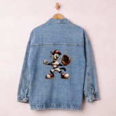 Goofy Cat honkbalwerper eindigt Denim Jacket (Hangar)
