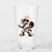 Goofy Cat honkbalwerper eindigt Glas (Achterkant)