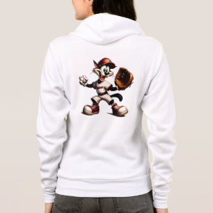 Goofy Cat honkbalwerper eindigt Hoodie