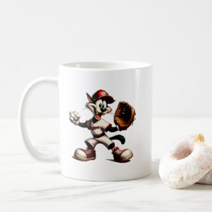 Goofy Cat honkbalwerper eindigt Koffiemok
