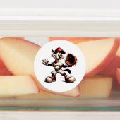 Goofy Cat honkbalwerper eindigt Labels (Aangebracht)