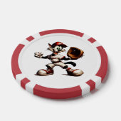 Goofy Cat honkbalwerper eindigt Poker Chips (Enkel)