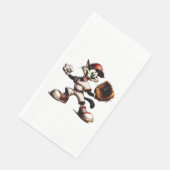 Goofy Cat honkbalwerper eindigt Servet (Hoek)