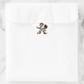 Goofy Cat honkbalwerper eindigt Ster Sticker (Tas)