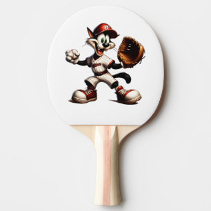 Goofy Cat honkbalwerper eindigt Tafeltennisbatje