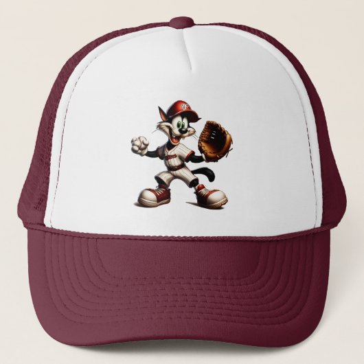 Goofy Cat honkbalwerper eindigt Trucker Pet (Voorkant)