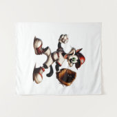 Goofy Cat honkbalwerper eindigt Wandkleed (Voorkant (horizontaal))
