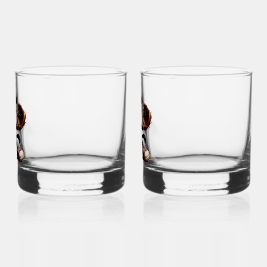 Goofy Cat honkbalwerper eindigt Whisky Glas (Links)
