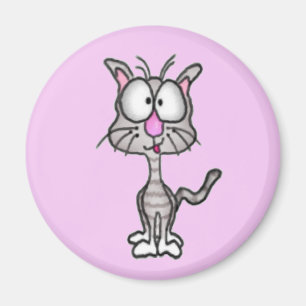 Goofy Cat Magnet
