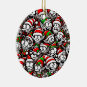 Goofy Christmas Elves Keramisch Ornament (Rechts)