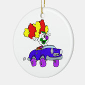 Goofy Clown in kleine auto Keramisch Ornament (Links)
