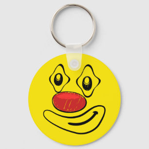 Goofy Clown Yellow Face Sleutelhanger