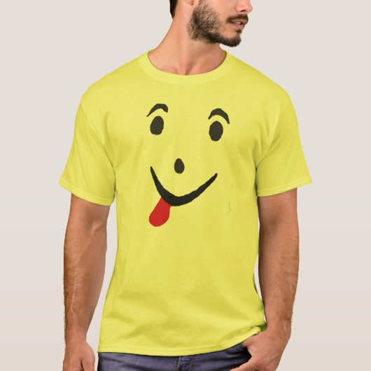 Goofy Comical Face shirt tongue out (Voorkant)