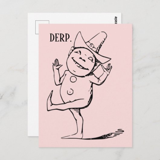 Goofy Derp Briefkaart (Voorkant / Achterkant)