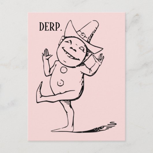 Goofy Derp Briefkaart (Voorkant)