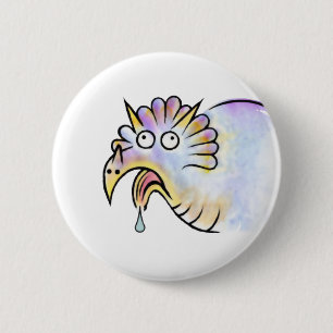 Goofy Dinosaur Triceratops Ronde Button 5,7 Cm