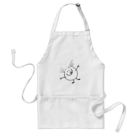 Goofy Doodle Guy Apron Standaard Schort (Voorkant)