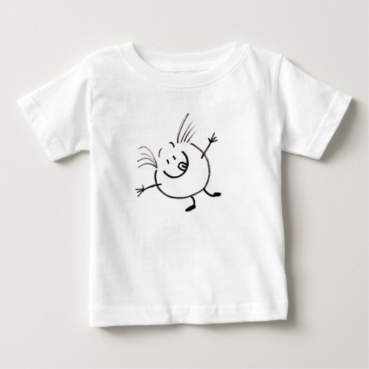 Goofy Doodle Guy Baby T-Shirt (Voorkant)