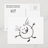 Goofy Doodle Guy Briefkaart (Voorkant / Achterkant)