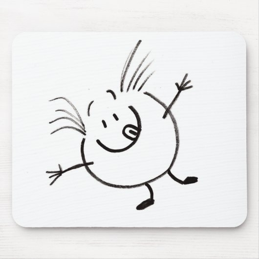 Goofy Doodle Guy Mousepad Muismat (Voorkant)