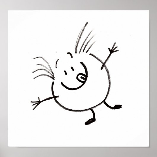 Goofy Doodle Guy Poster (Voorkant)