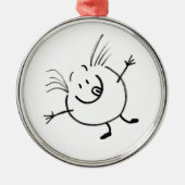 Goofy Doodle Guy Round Ornament (Voorkant)