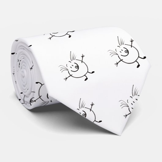 Goofy Doodle Guy Stropdas (Opgerold)