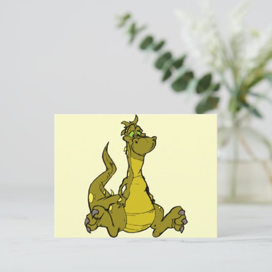 Goofy Dragon Briefkaart (Staand voorkant)