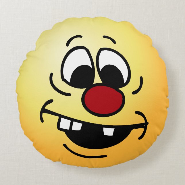 Goofy Face: Dit is de eikel die ik in het gezicht  Rond Kussen (Voorkant)