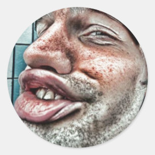 Goofy Faces en Scrapbooking? HaHa Ronde Sticker