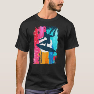 Goofy Foot Surf Club Beach Sunset Living Salty T-shirt