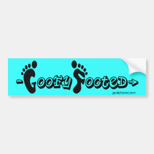 Goofy Footed Bumpersticker (blauw)