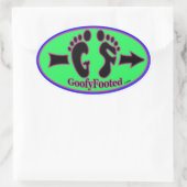 Goofy Footy Footed Oval Logo Sticker (Tas)